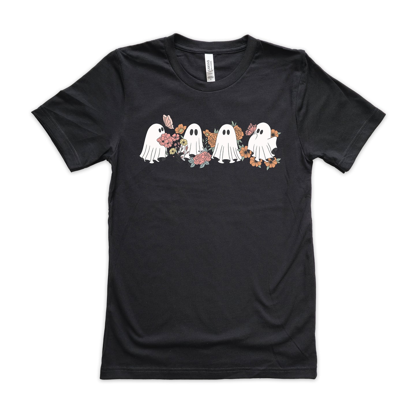 Cute Floral Ghosts Halloween Shirt
