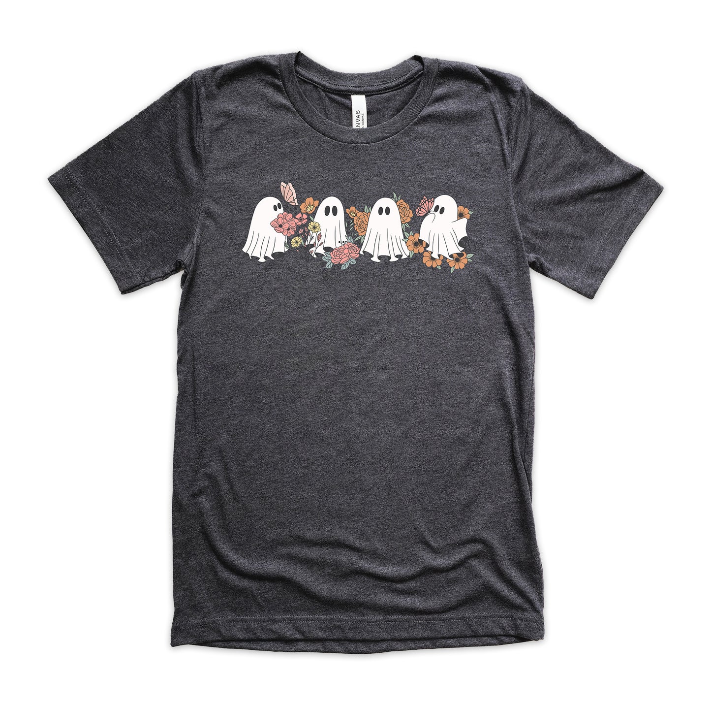 Cute Floral Ghosts Halloween Shirt