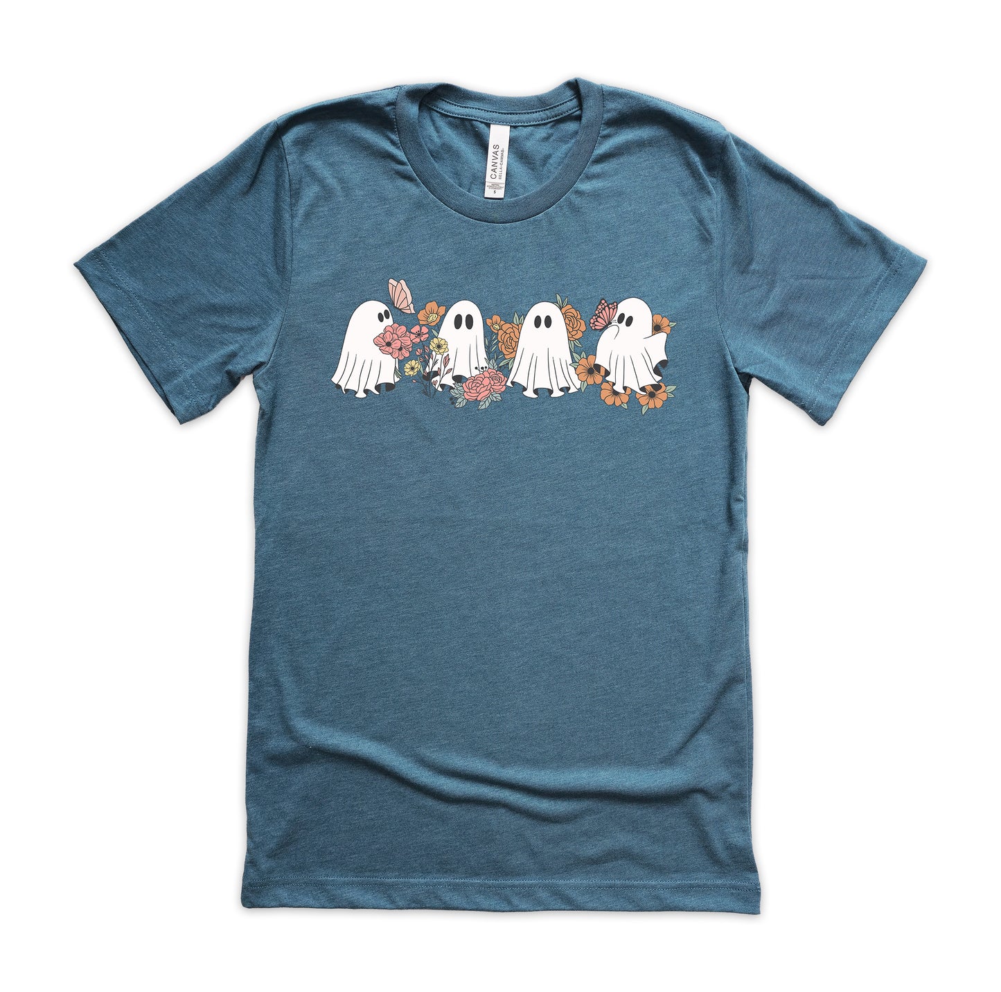 Cute Floral Ghosts Halloween Shirt