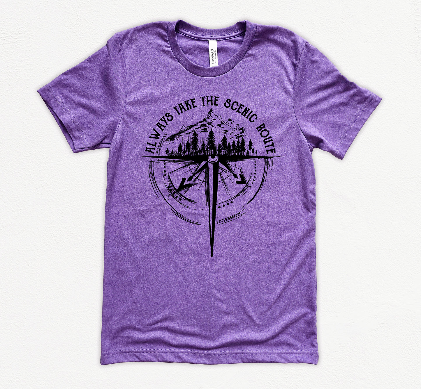 Always Take The Scenic Route Shirt | Camping Shirt | Light Garment