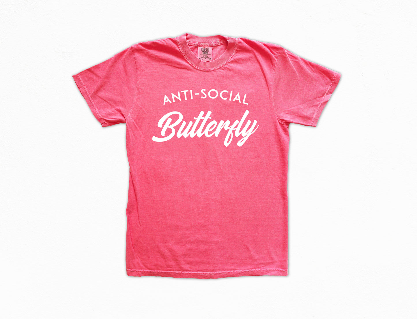 Anti Social Butterfly Shirt | Comfort Colors Vintage Style Funny Shirt