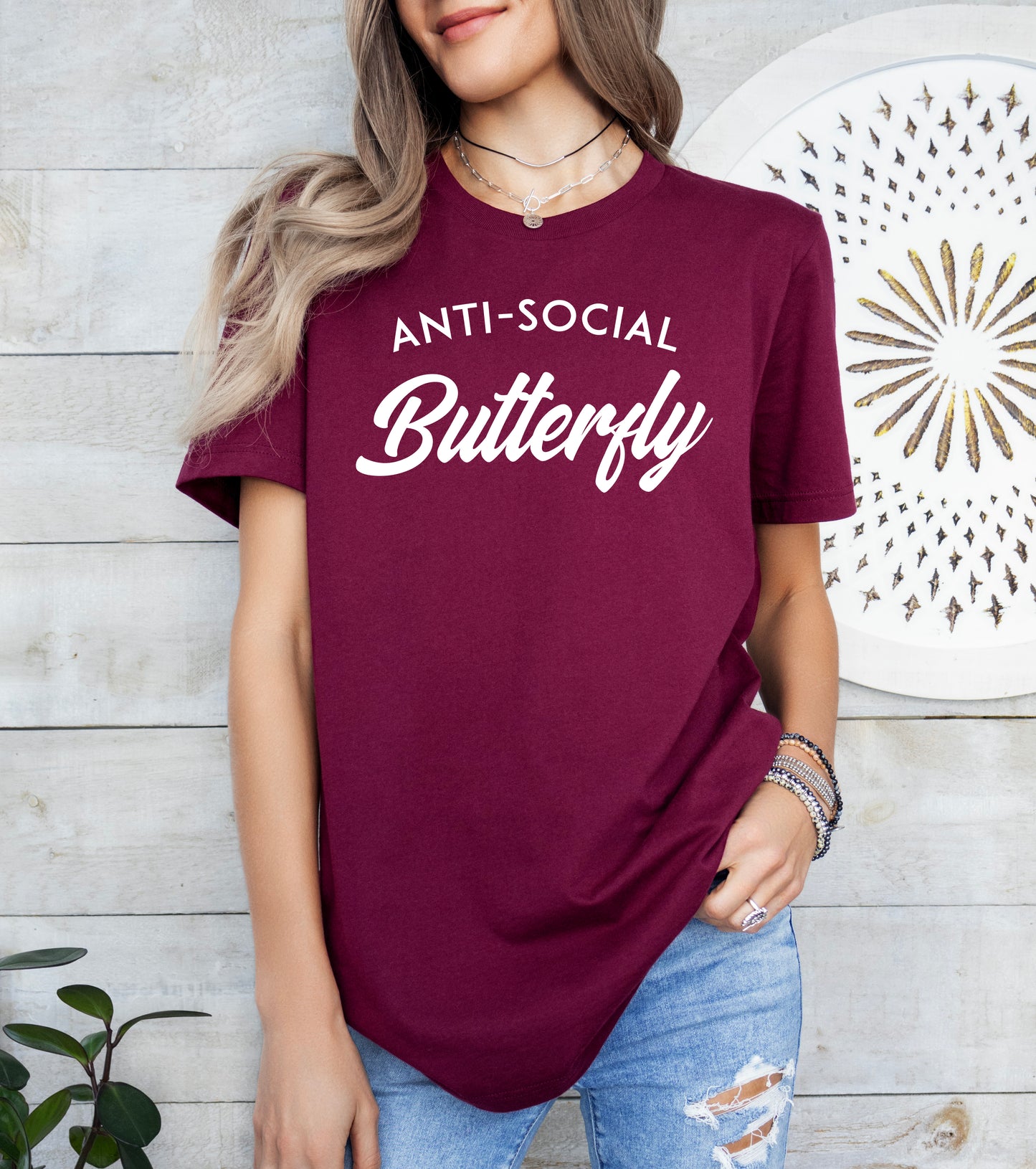 Anti Social Butterfly Shirt | Funny Shirt