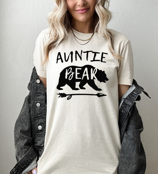 Auntie Bear Shirt | Aunt Shirt | Light Garment