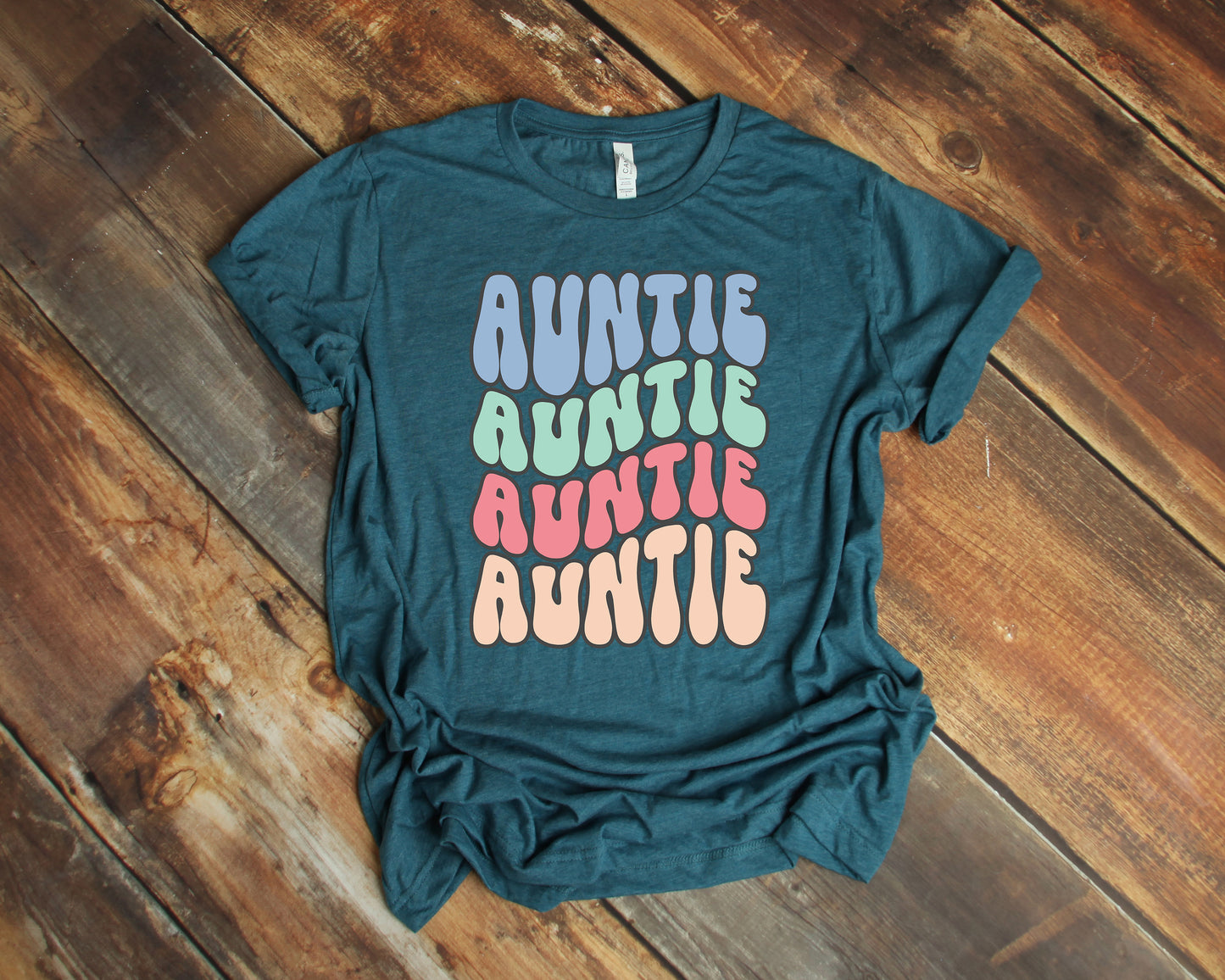 Retro Auntie Shirt | Aunt Shirt Retro Wave | Light Garment