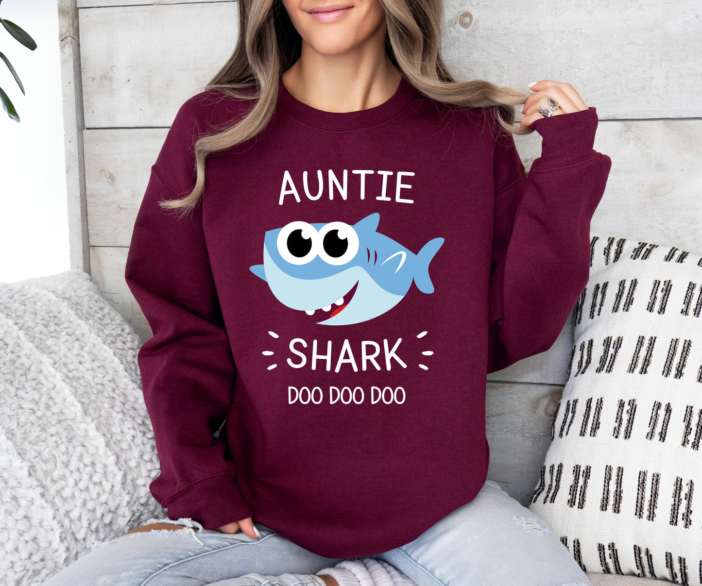 Auntie Shark Sweatshirt | Aunt Sweatshirt