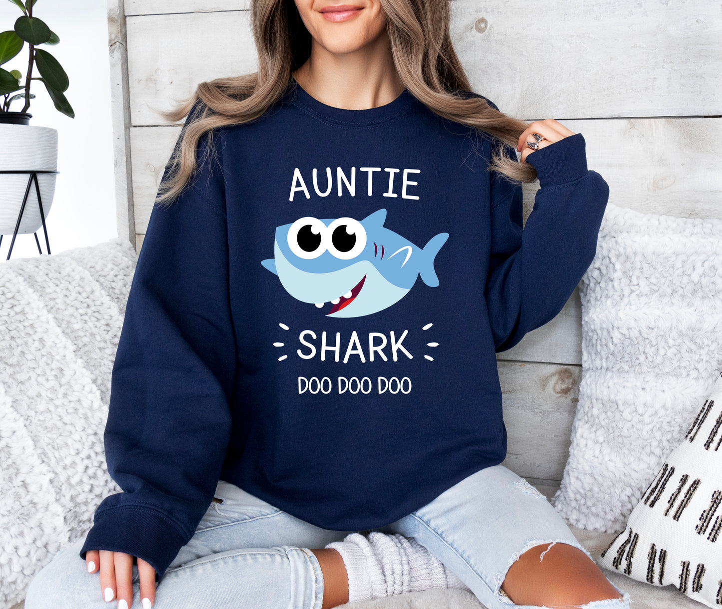 Auntie Shark Sweatshirt | Aunt Sweatshirt