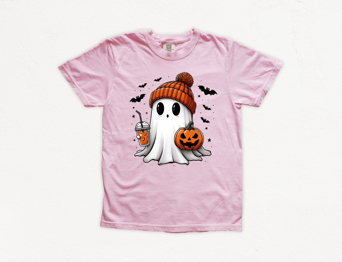 Cute Beanie Ghost Vintage Style Halloween Shirt