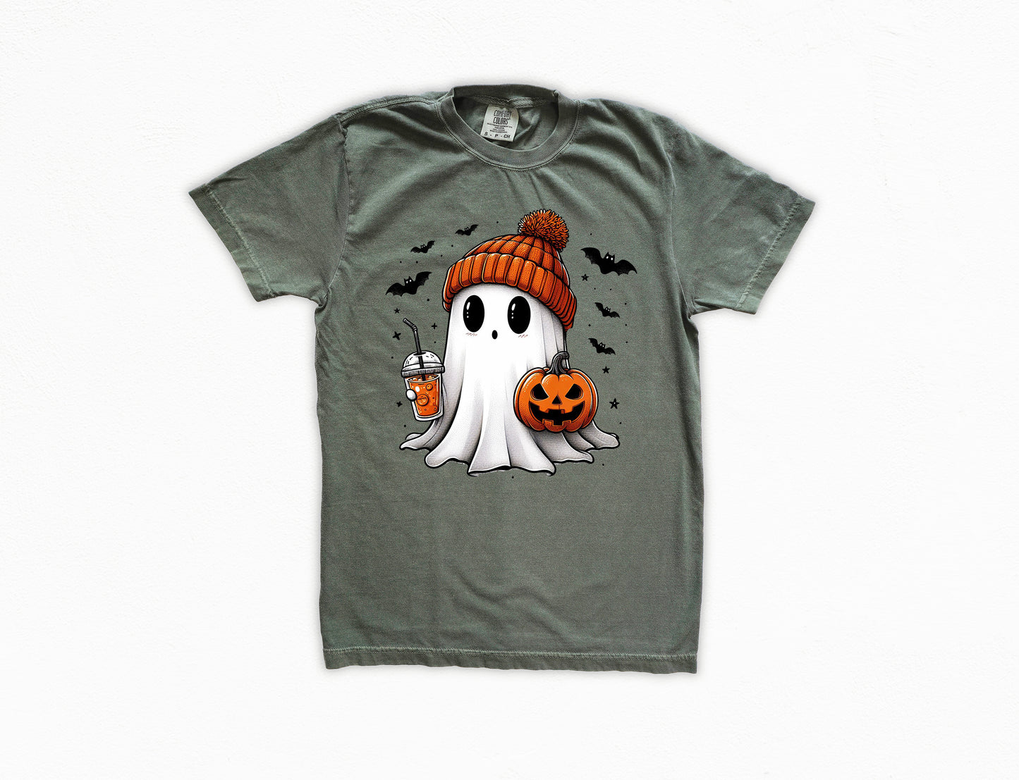 Cute Beanie Ghost Vintage Style Halloween Shirt