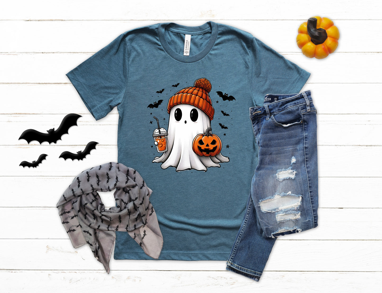 Cute Beanie Ghost Halloween Shirt