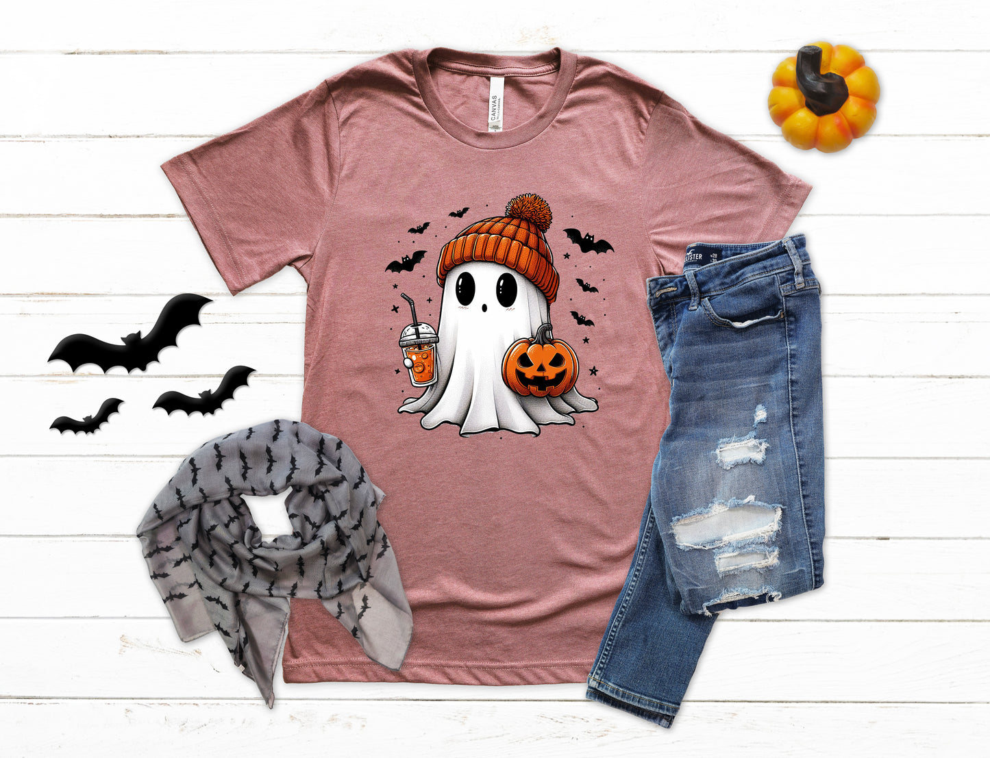 Cute Beanie Ghost Halloween Shirt