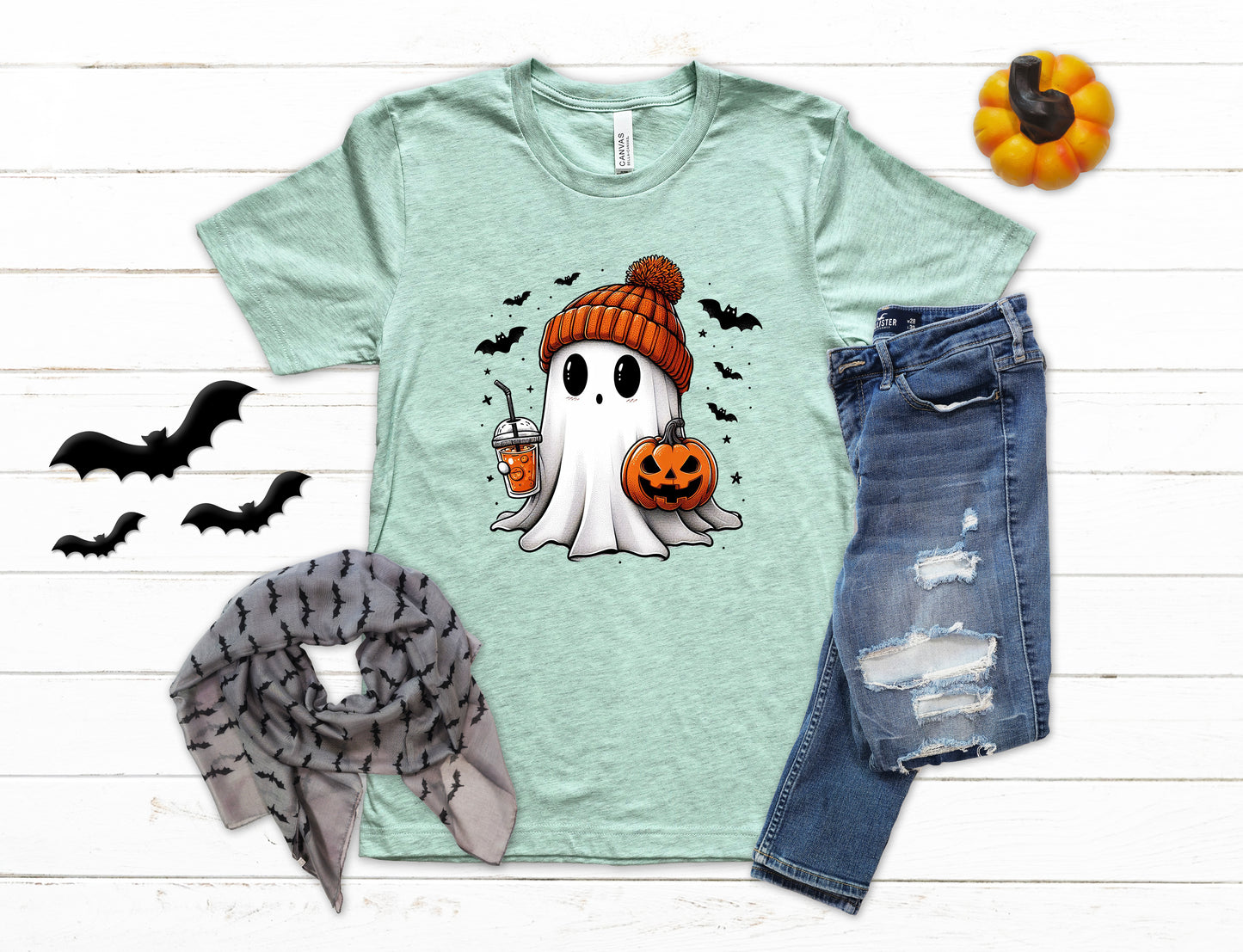 Cute Beanie Ghost Halloween Shirt