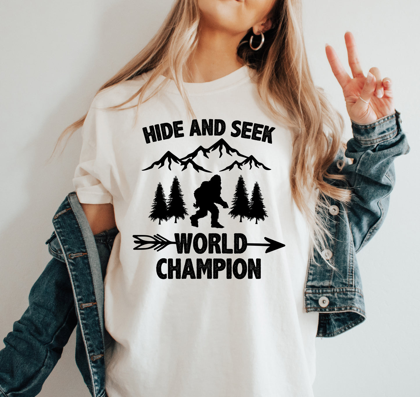 Hide and Seek World Champion Shirt | Comfort Colors Vintage Style Bigfoot Shirt