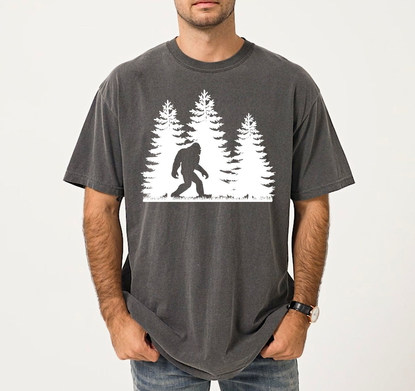 Bigfoot Shirt | Sasquatch Shirt | Comfort Colors Vintage Style Camping Shirt