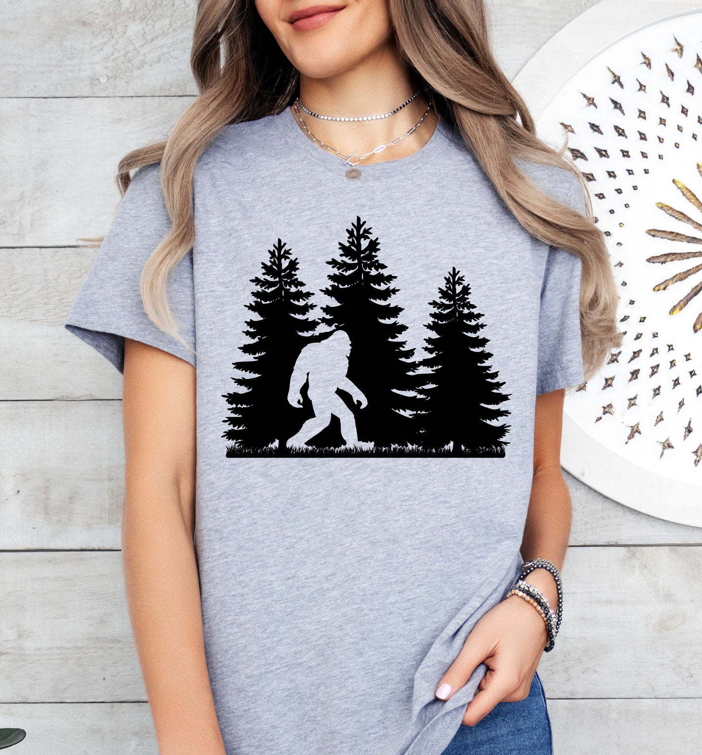 Bigfoot Shirt | Sasquatch Shirt | Camping Shirt | Light Garment