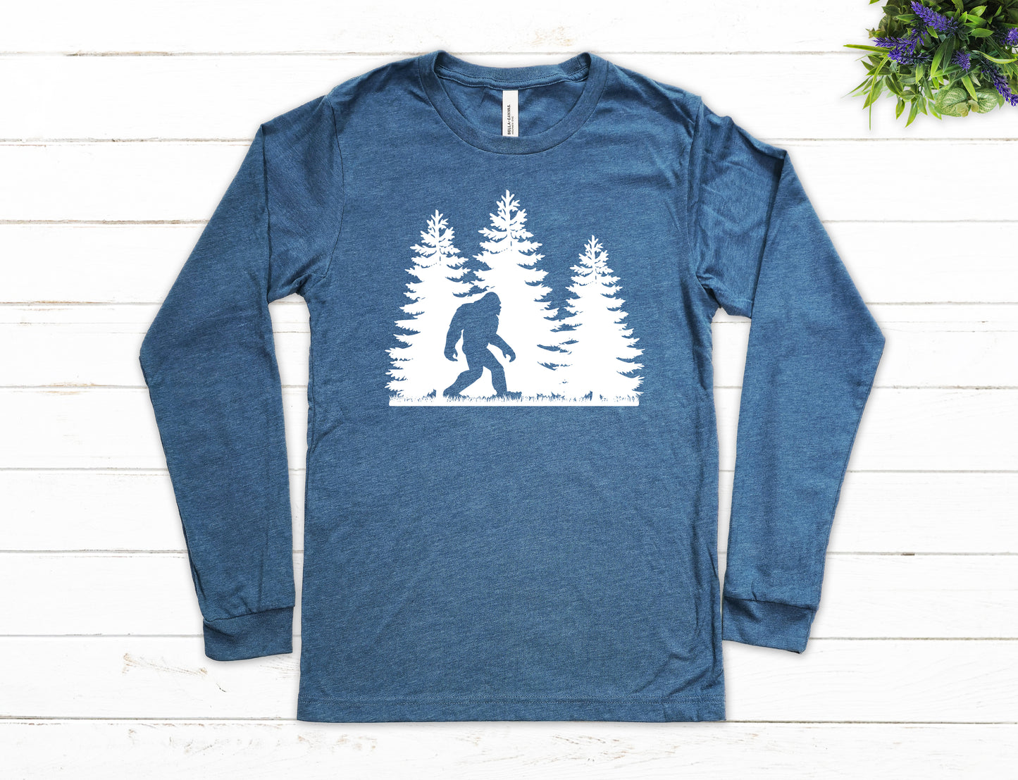 Bigfoot Shirt Long Sleeve | Sasquatch Shirt | Long Sleeve Camping Shirt