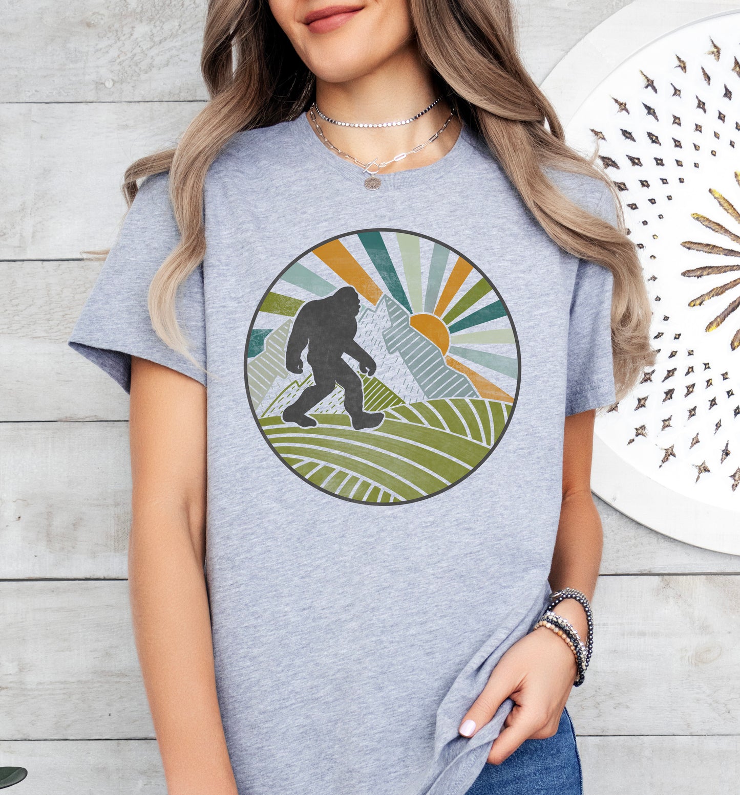Retro Bigfoot Shirt | Light Garment