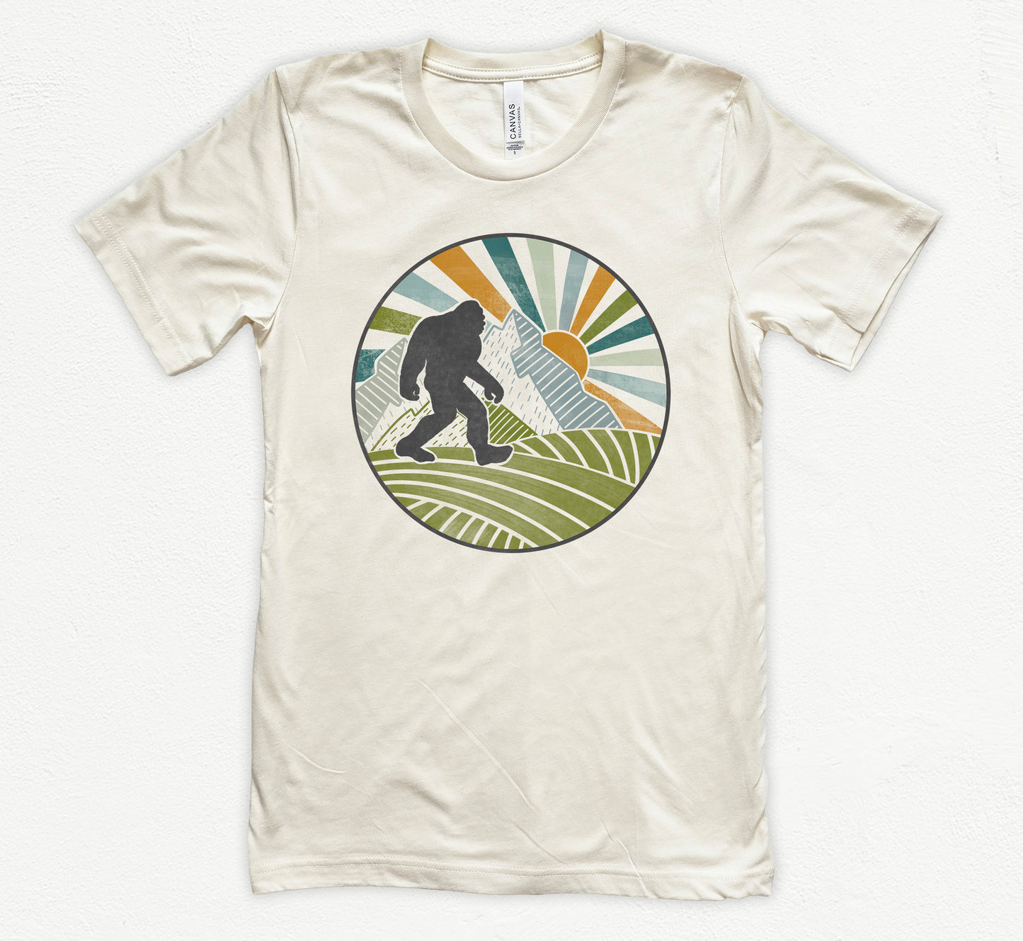 Retro Bigfoot Shirt | Light Garment