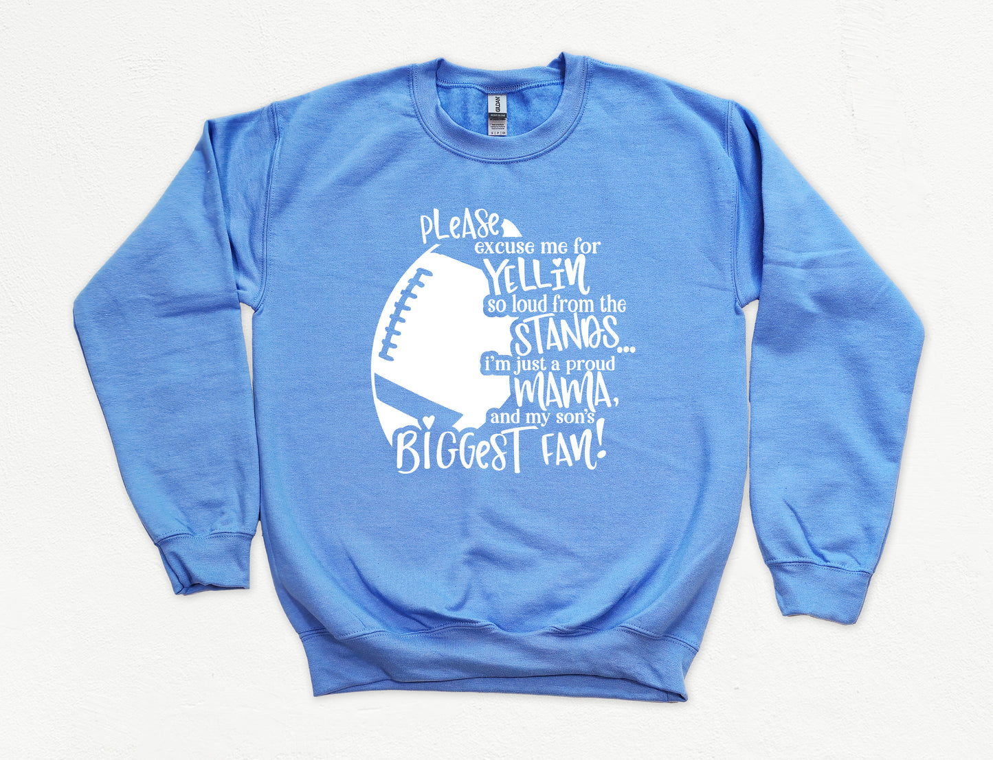Son's Biggest Fan Football Mom Sweatshirt