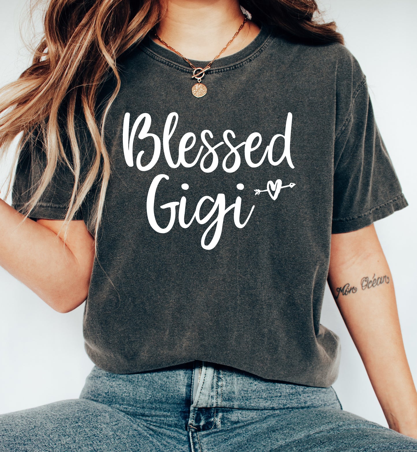 Blessed Gigi Shirt | Comfort Colors Vintage Style Gigi Shirt