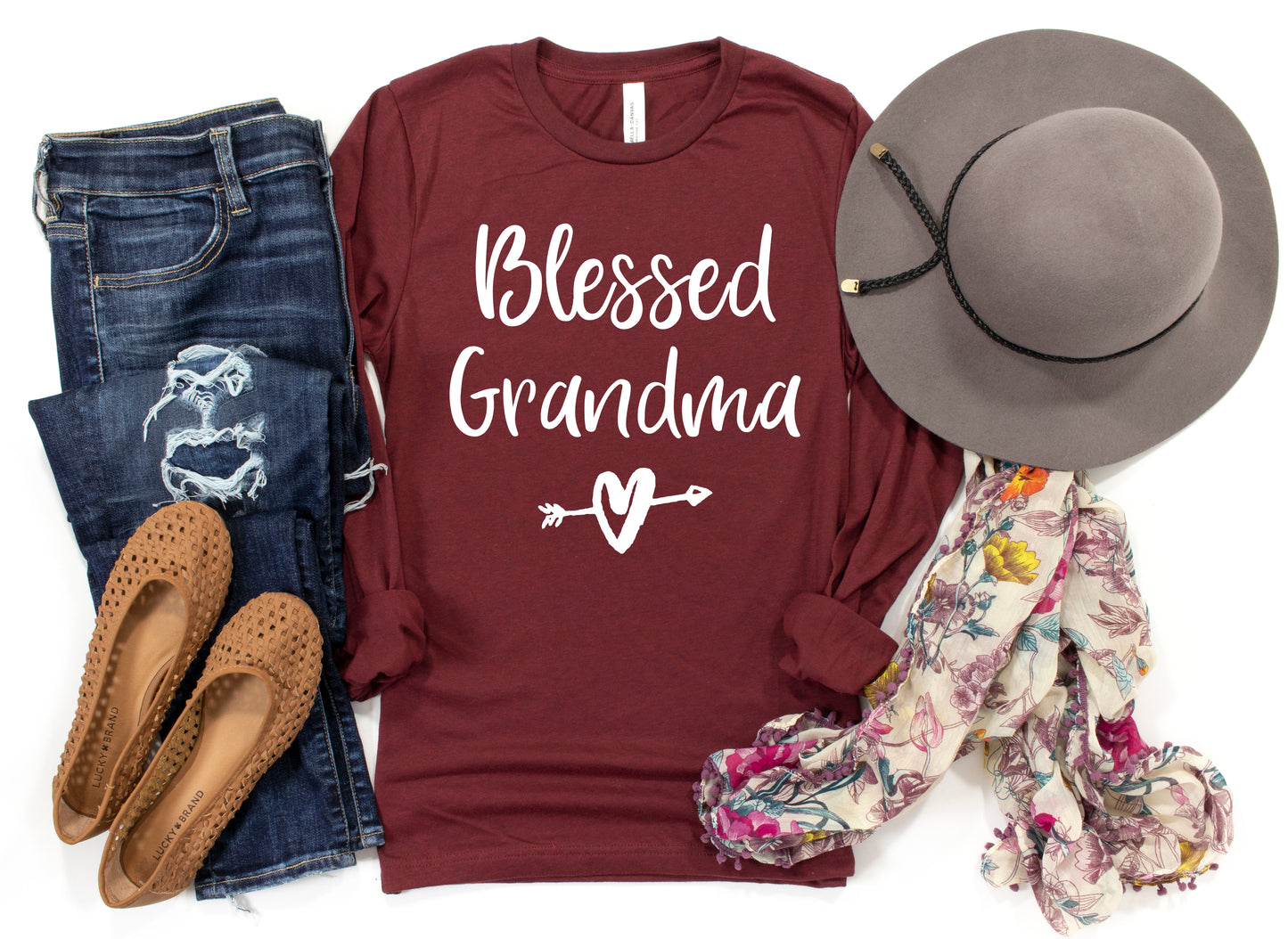 Blessed Grandma Shirt Long Sleeve | Long Sleeve Grandma Shirt