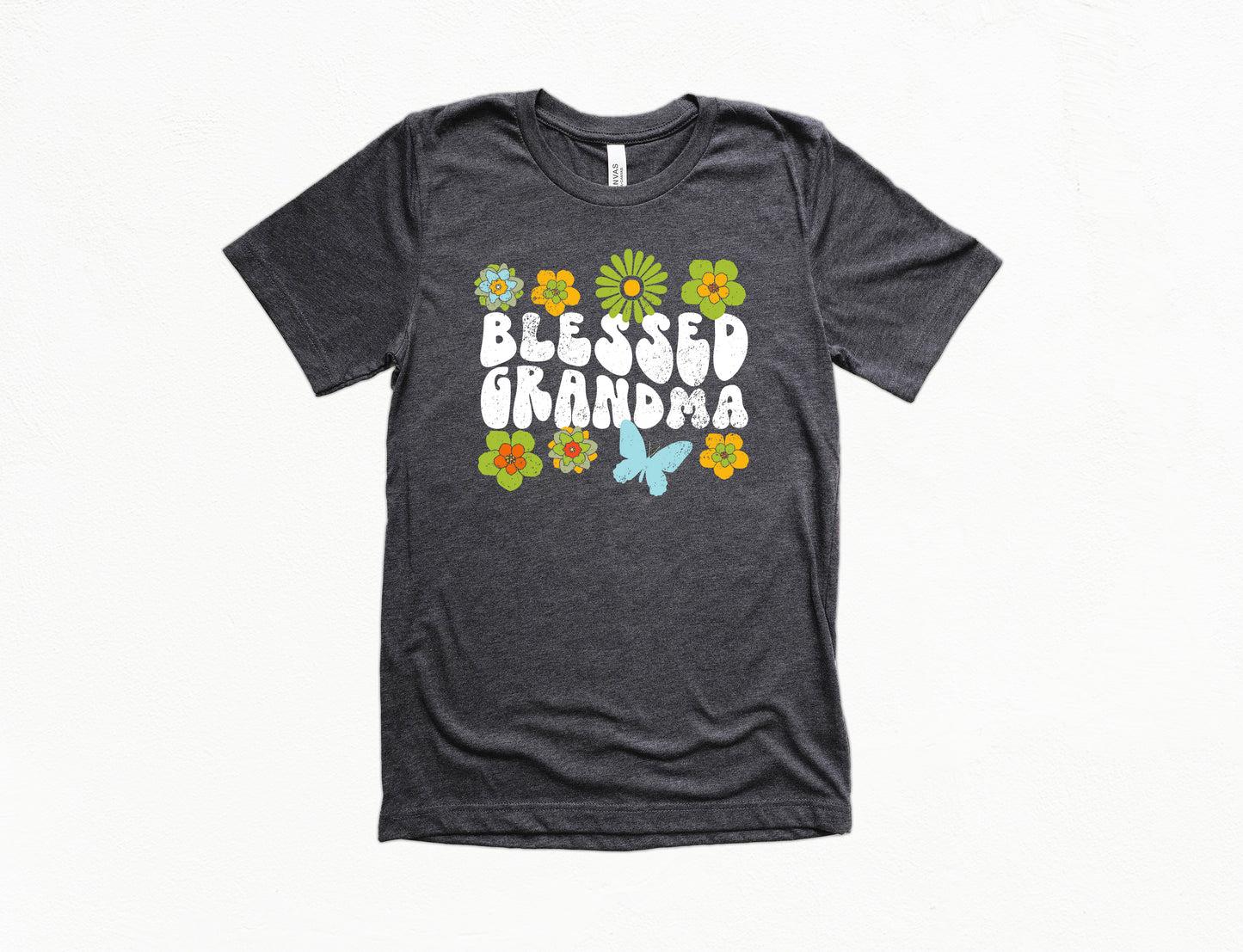 Blessed Grandma Retro Flowers Shirt | Grandma Shirt