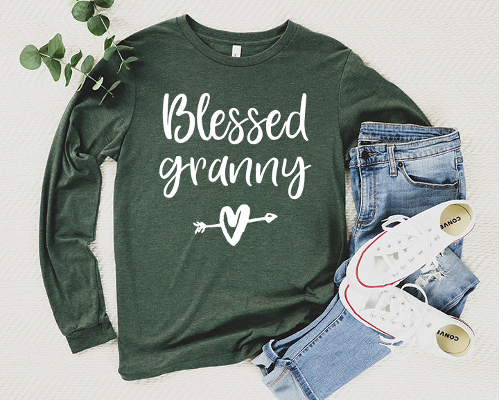 Blessed Granny Shirt Long Sleeve | Long Sleeve Grandma Shirt