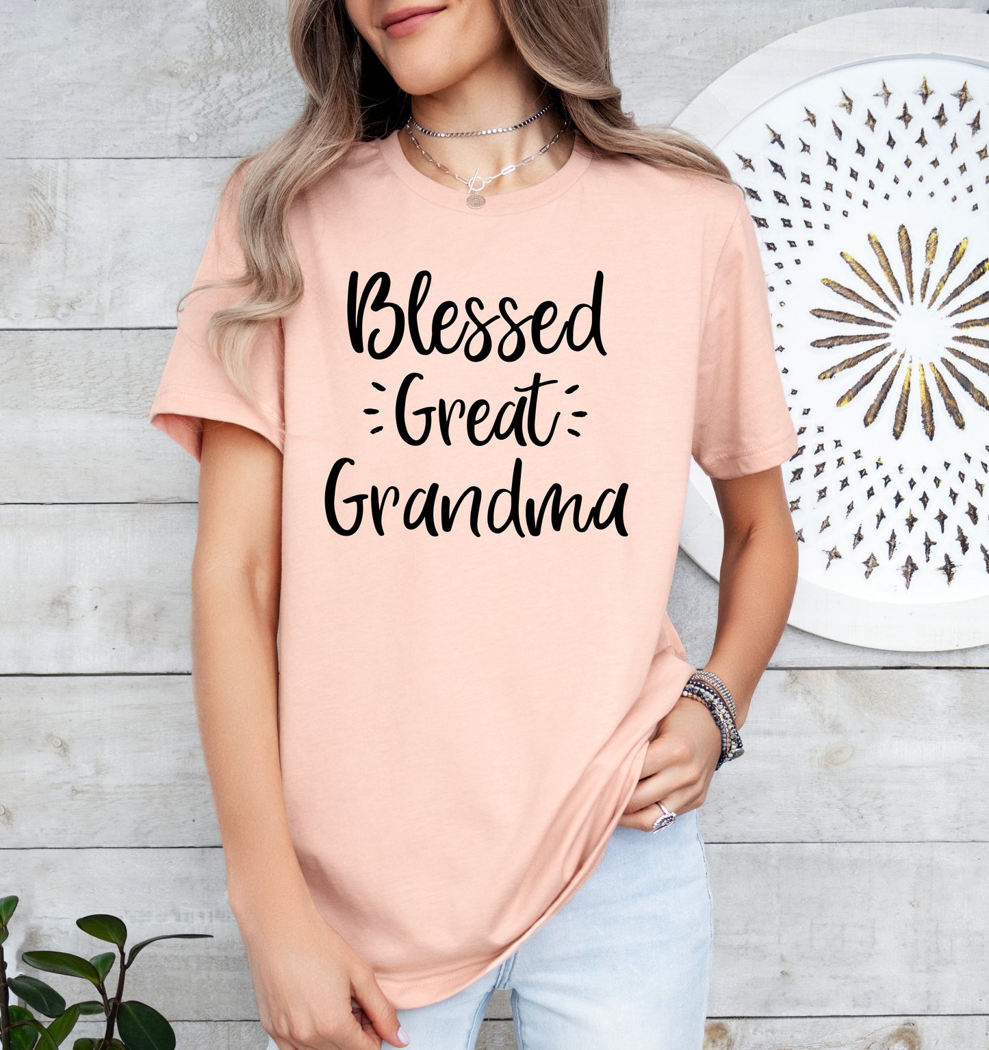 Blessed Great Grandma Shirt | Light Garment