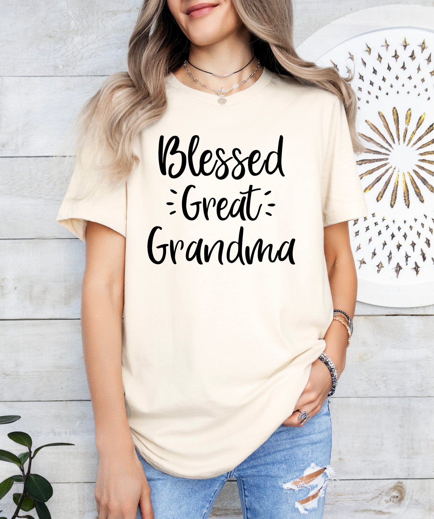 Blessed Great Grandma Shirt | Light Garment