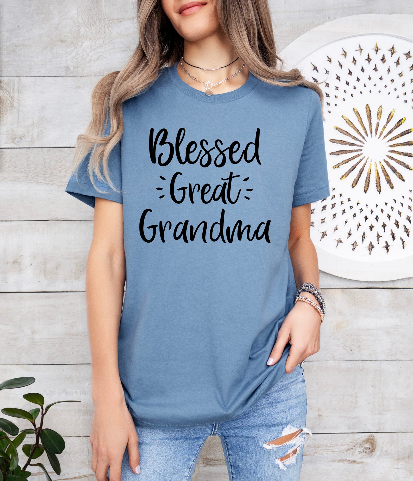 Blessed Great Grandma Shirt | Light Garment