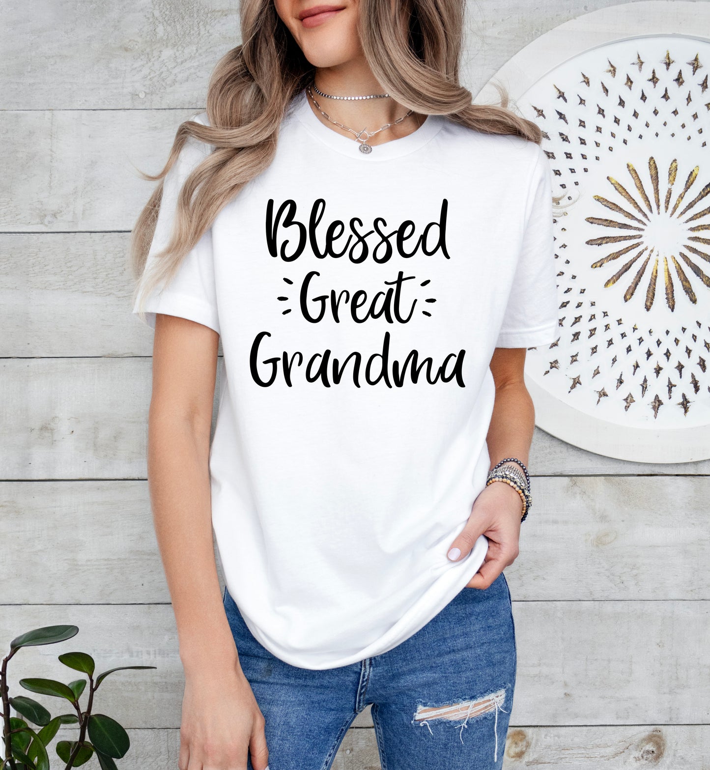 Blessed Great Grandma Shirt | Light Garment