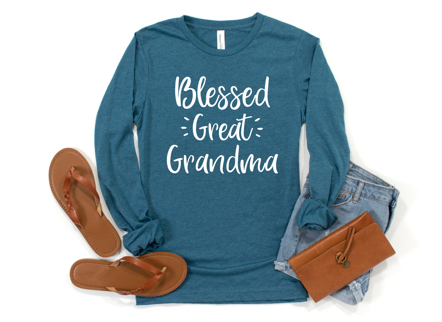 Blessed Great Grandma Shirt Long Sleeve | Long Sleeve Grandma Shirt
