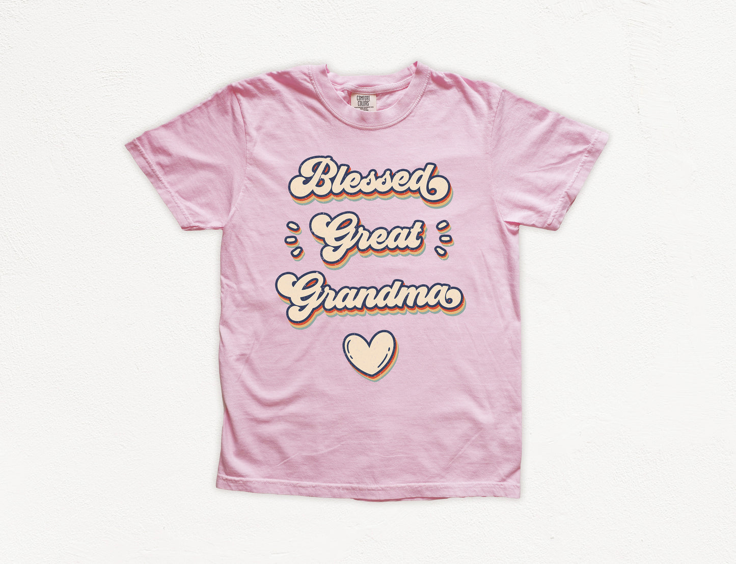 Retro Blessed Great Grandma Shirt | Comfort Colors Vintage Style Shirt