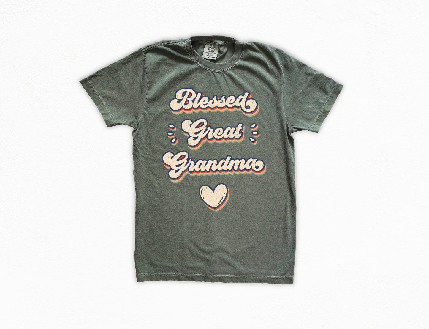 Retro Blessed Great Grandma Shirt | Comfort Colors Vintage Style Shirt
