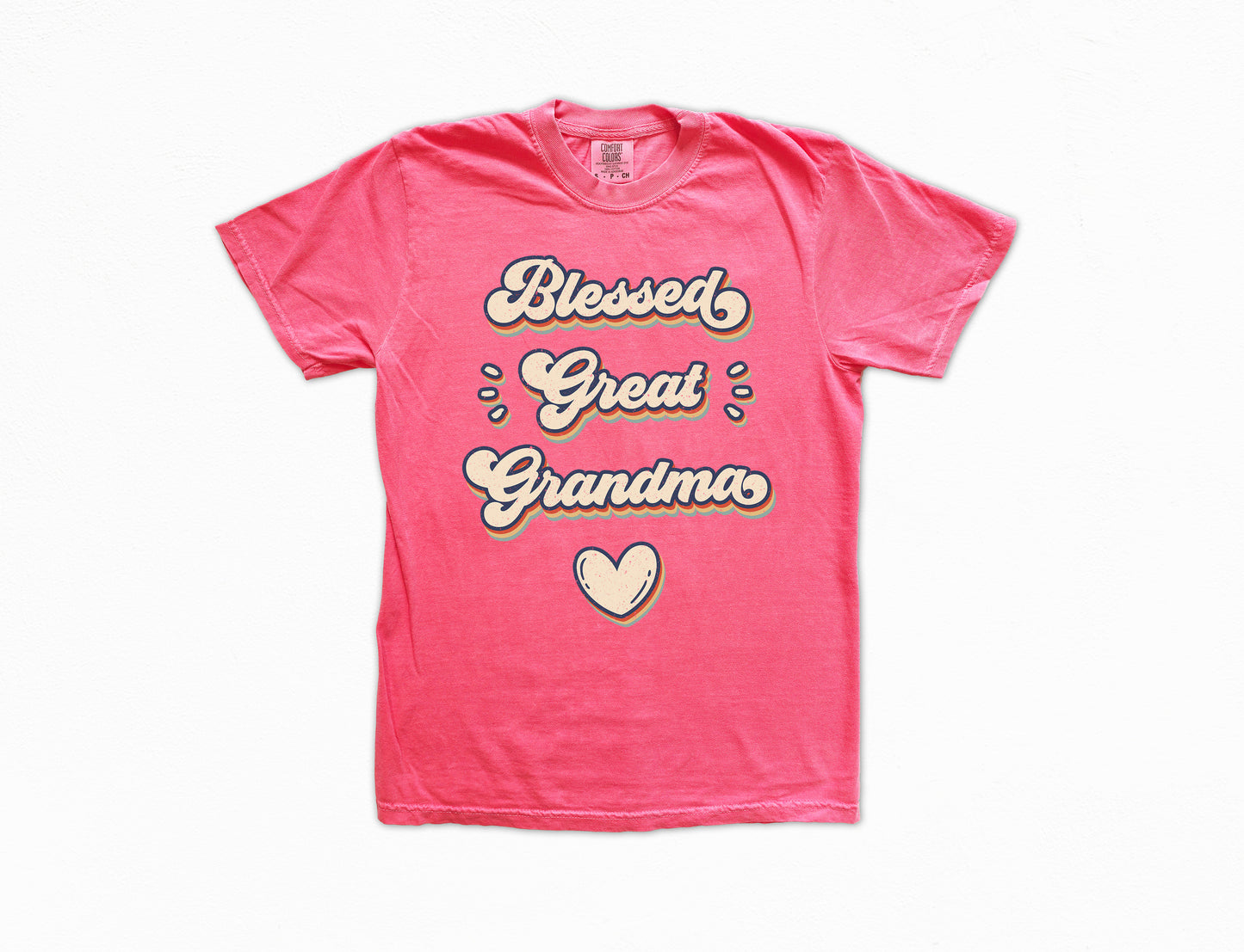 Retro Blessed Great Grandma Shirt | Comfort Colors Vintage Style Shirt