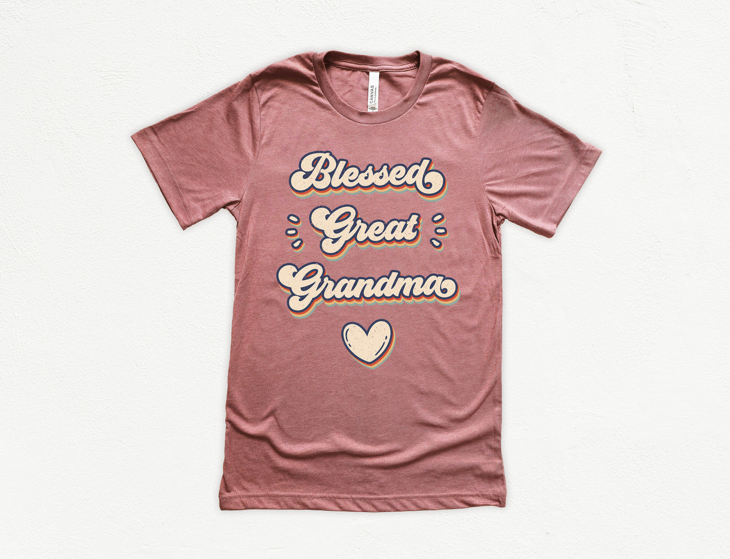 Retro Blessed Great Grandma Shirt