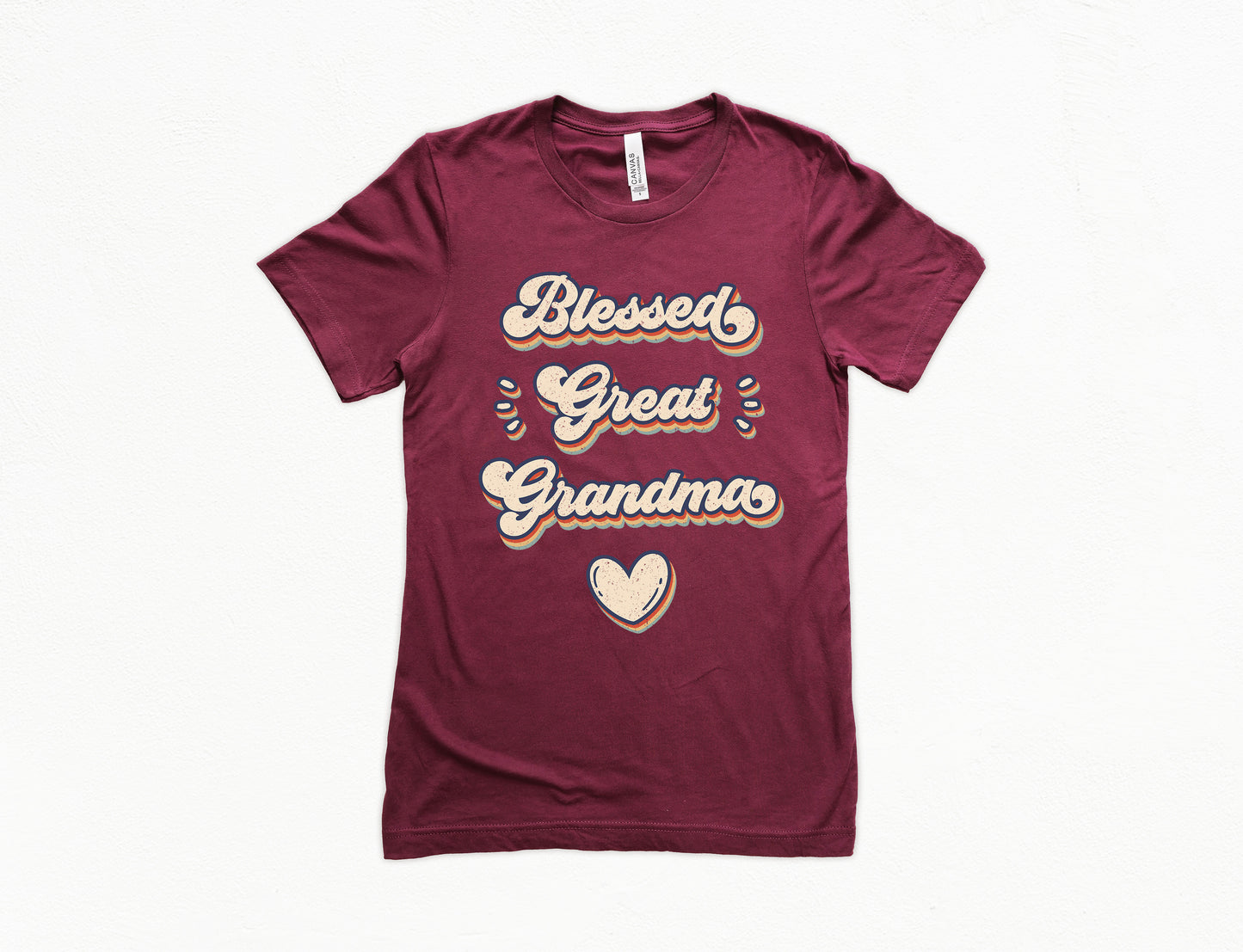 Retro Blessed Great Grandma Shirt