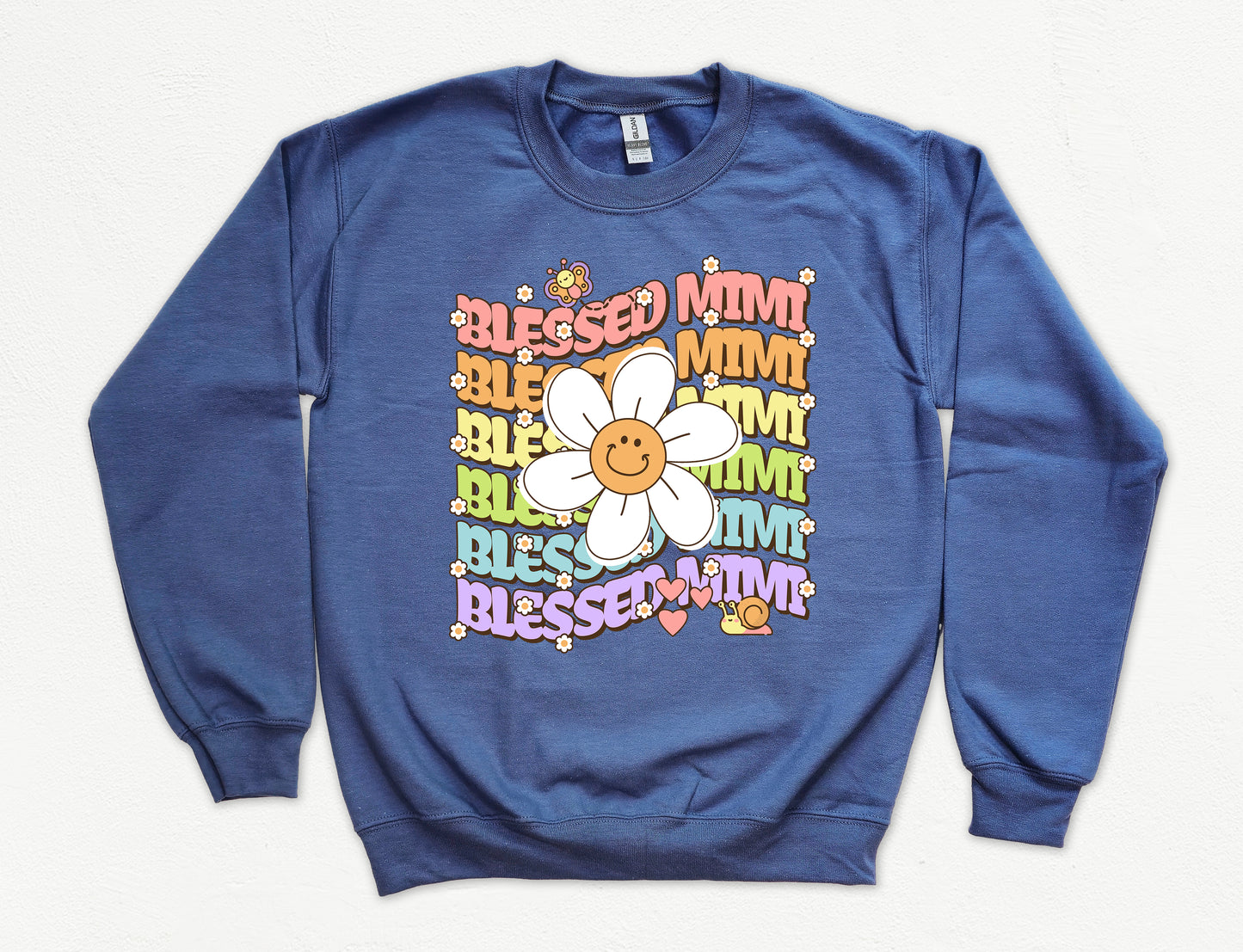 Blessed Mimi Retro Daisy Sweatshirt | Mimi Sweatshirt