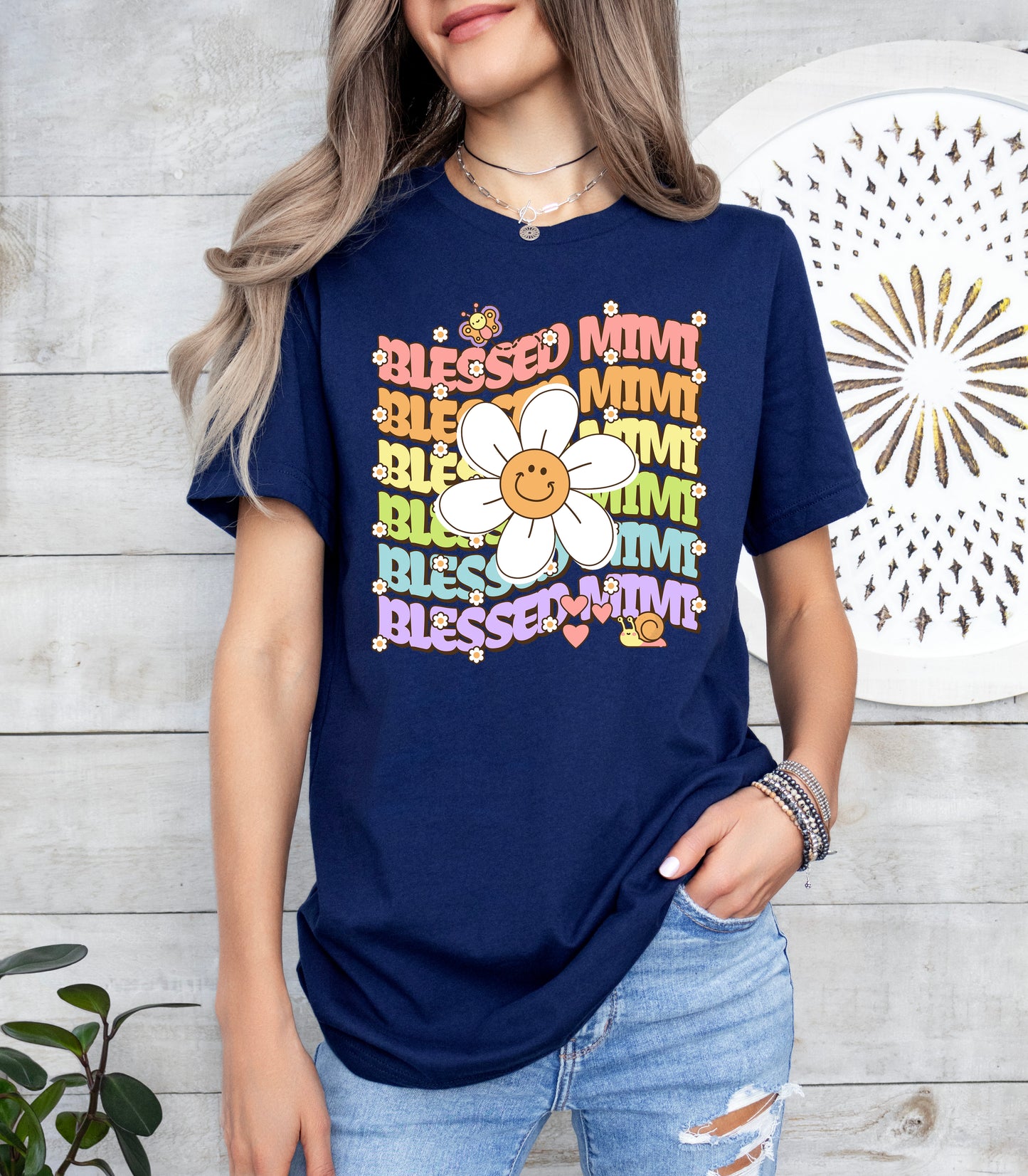 Blessed Mimi Retro Daisy Shirt | Mimi Shirt