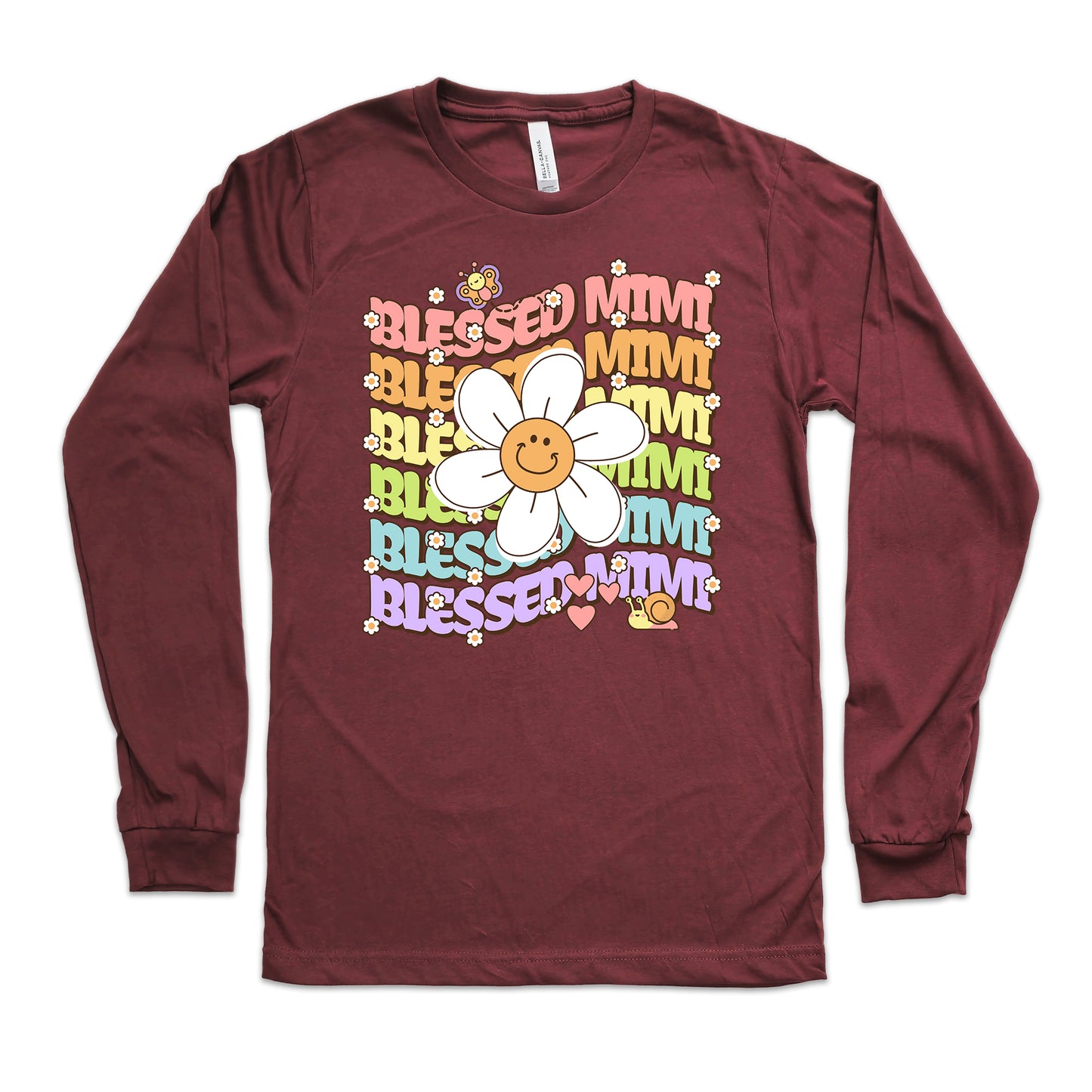 Blessed Mimi Retro Daisy Shirt Long Sleeve | Long Sleeve Mimi Shirt