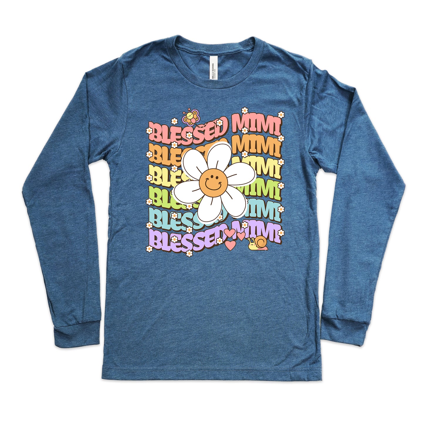 Blessed Mimi Retro Daisy Shirt Long Sleeve | Long Sleeve Mimi Shirt