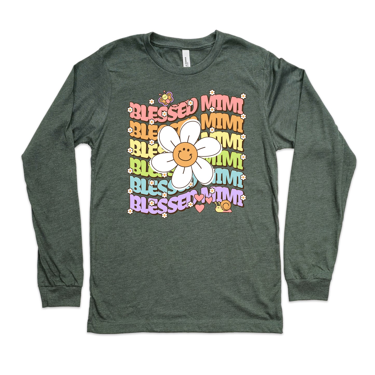 Blessed Mimi Retro Daisy Shirt Long Sleeve | Long Sleeve Mimi Shirt
