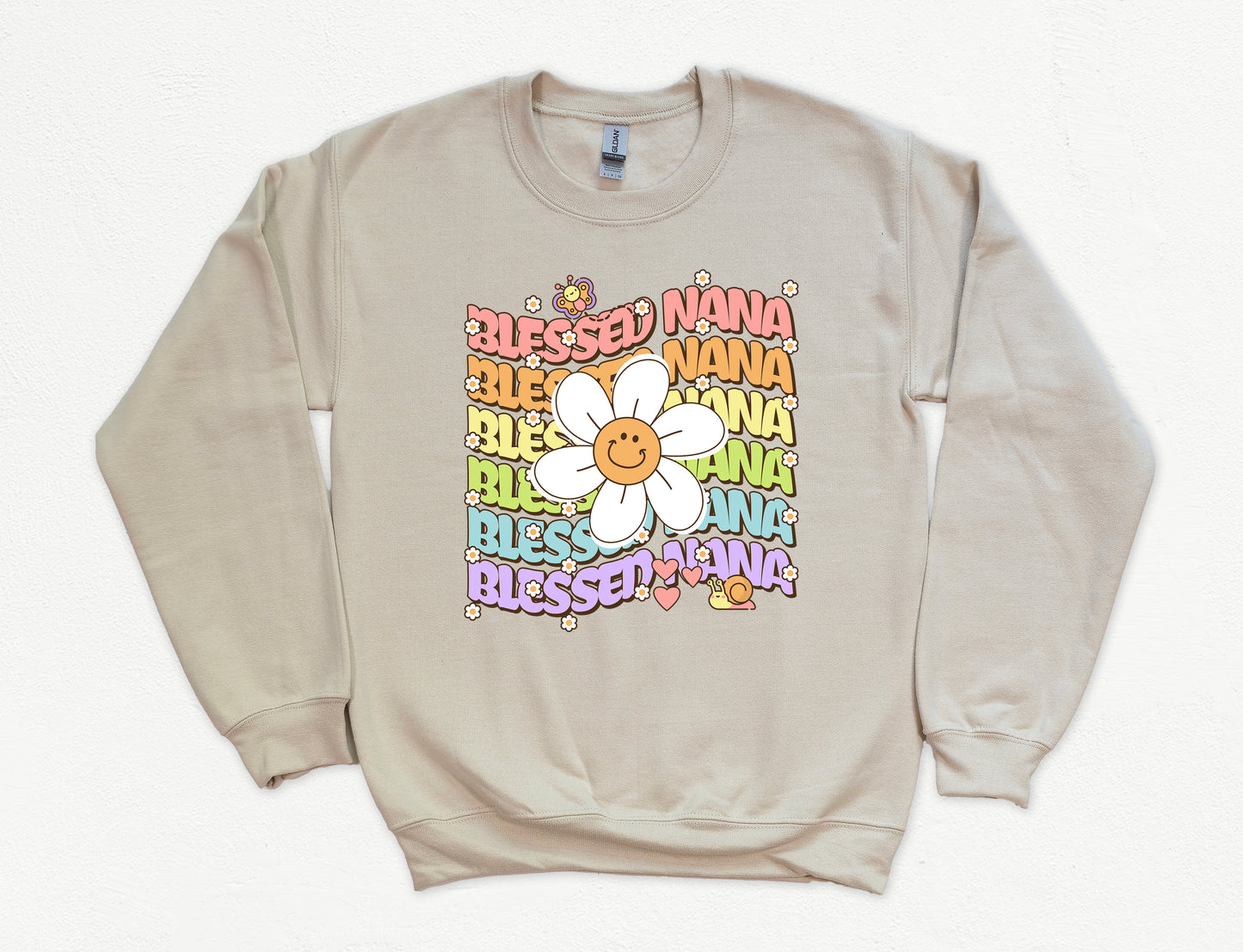 Blessed Nana Retro Daisy Sweatshirt | Nana Sweatshirt