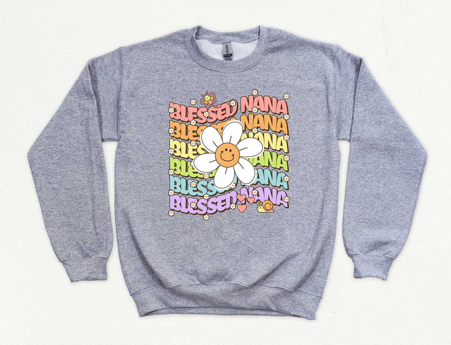 Blessed Nana Retro Daisy Sweatshirt | Nana Sweatshirt