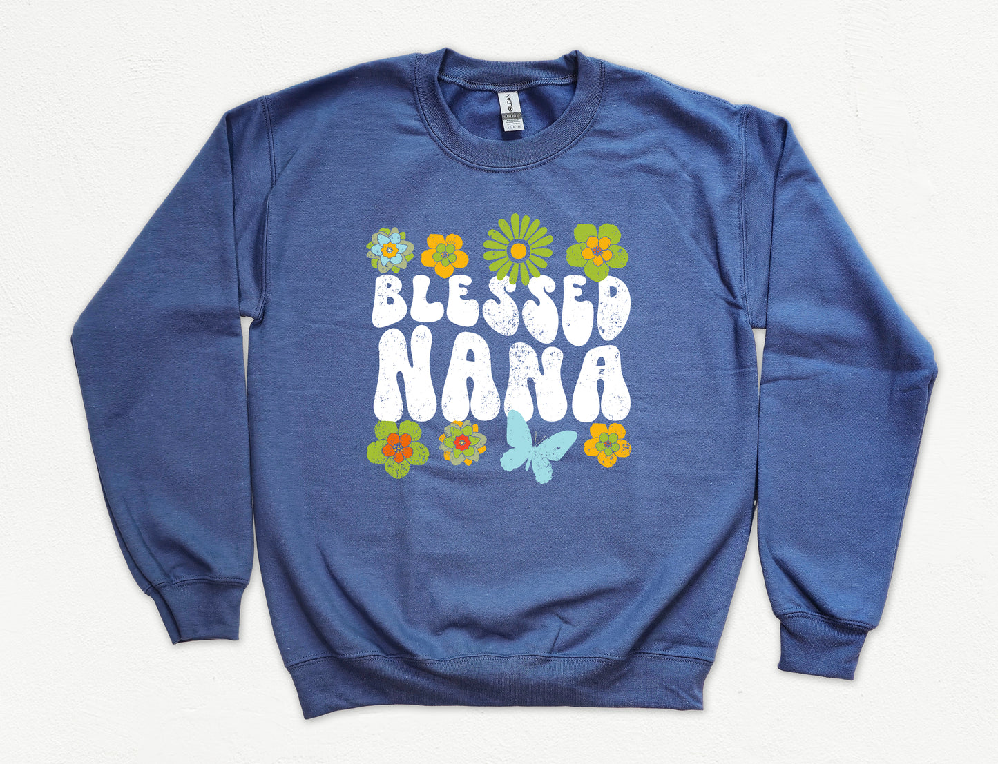 Blessed Nana Retro Flower Sweatshirt | Nana Sweatshirt