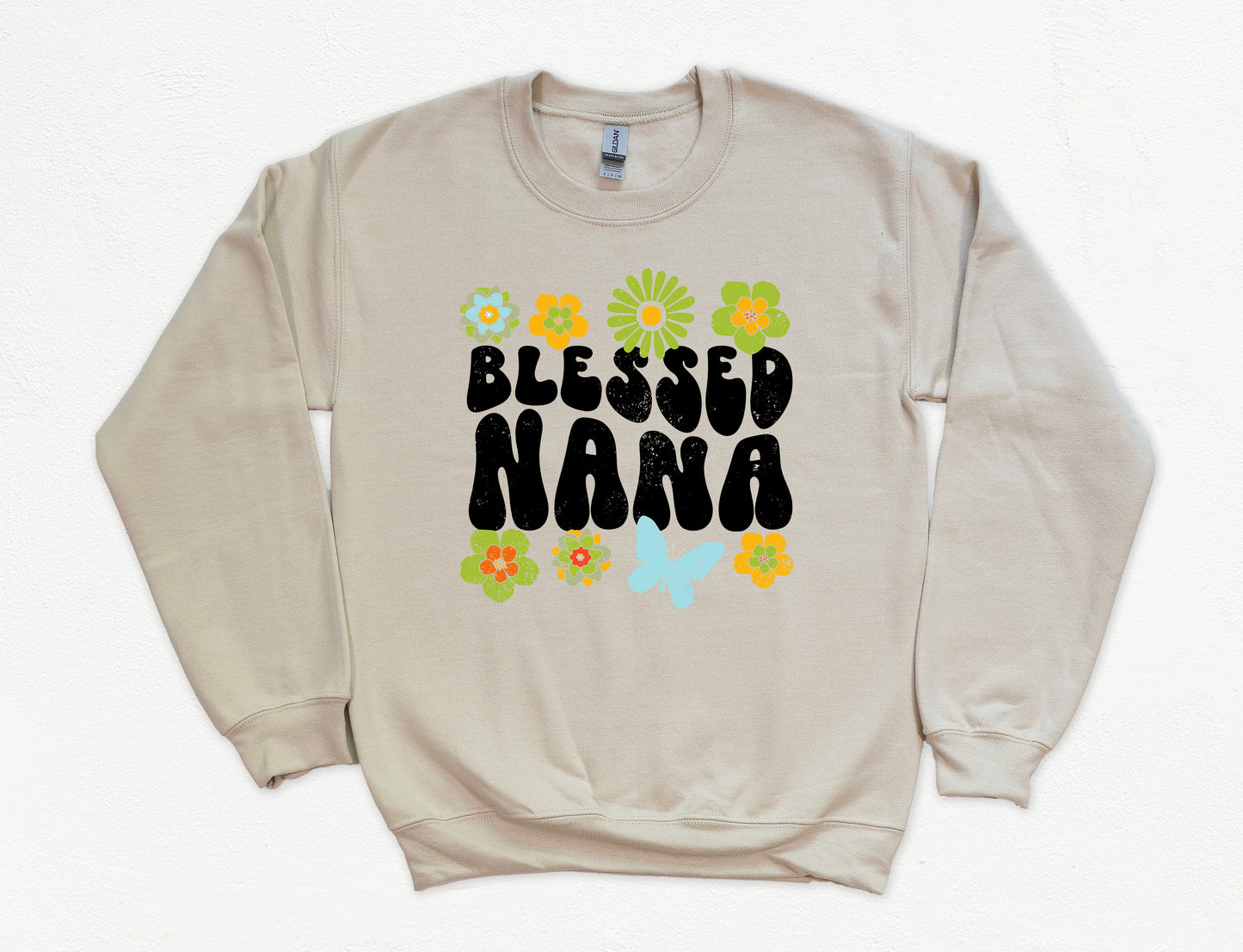 Blessed Nana Retro Flower Sweatshirt | Nana Sweatshirt