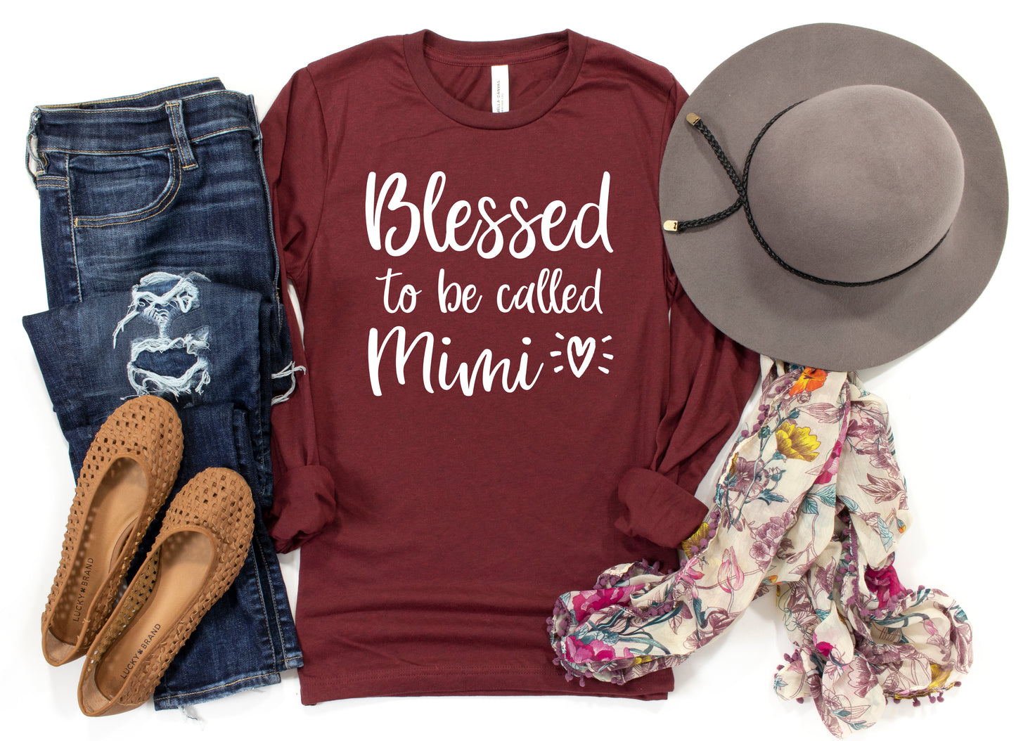 Blessed To Be Called Mimi Shirt Long Sleeve | Long Sleeve Mimi Shirt
