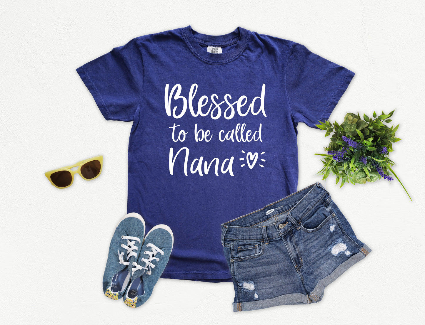 Blessed To Be Called Nana Shirt | Comfort Colors Vintage Style Nana Shirt