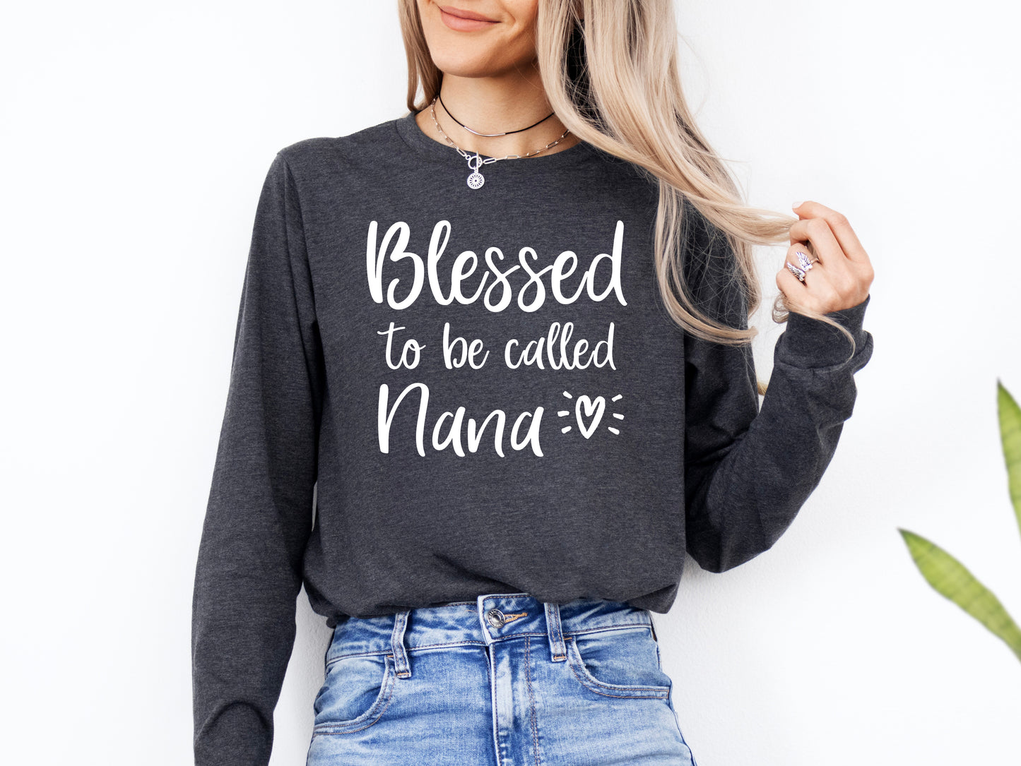 Blessed To Be Called Nana Shirt Long Sleeve | Long Sleeve Nana Shirt