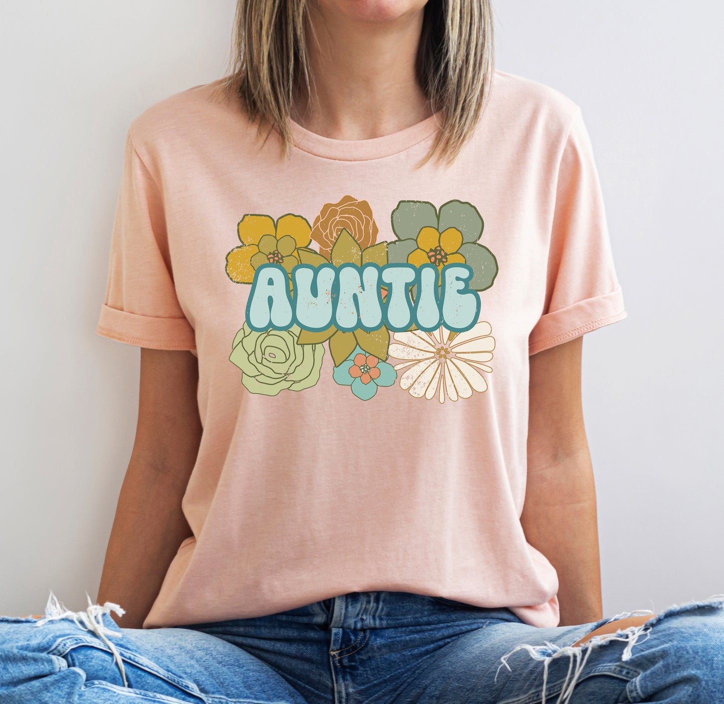 Auntie Shirt | Boho Style Aunt Shirt | Light Garments