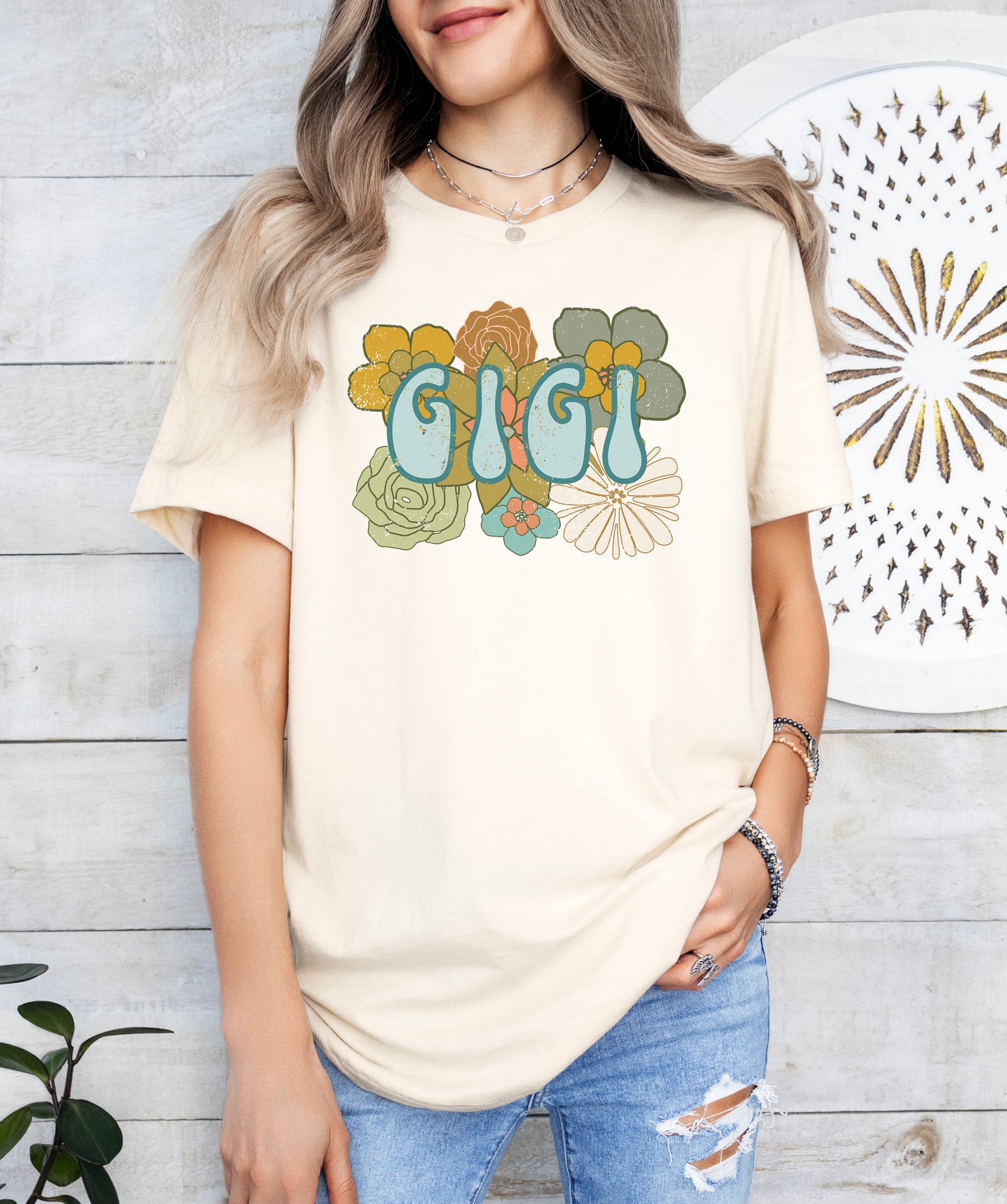 BOHO Gigi Flowers Shirt | Gigi Shirt | Light Garment